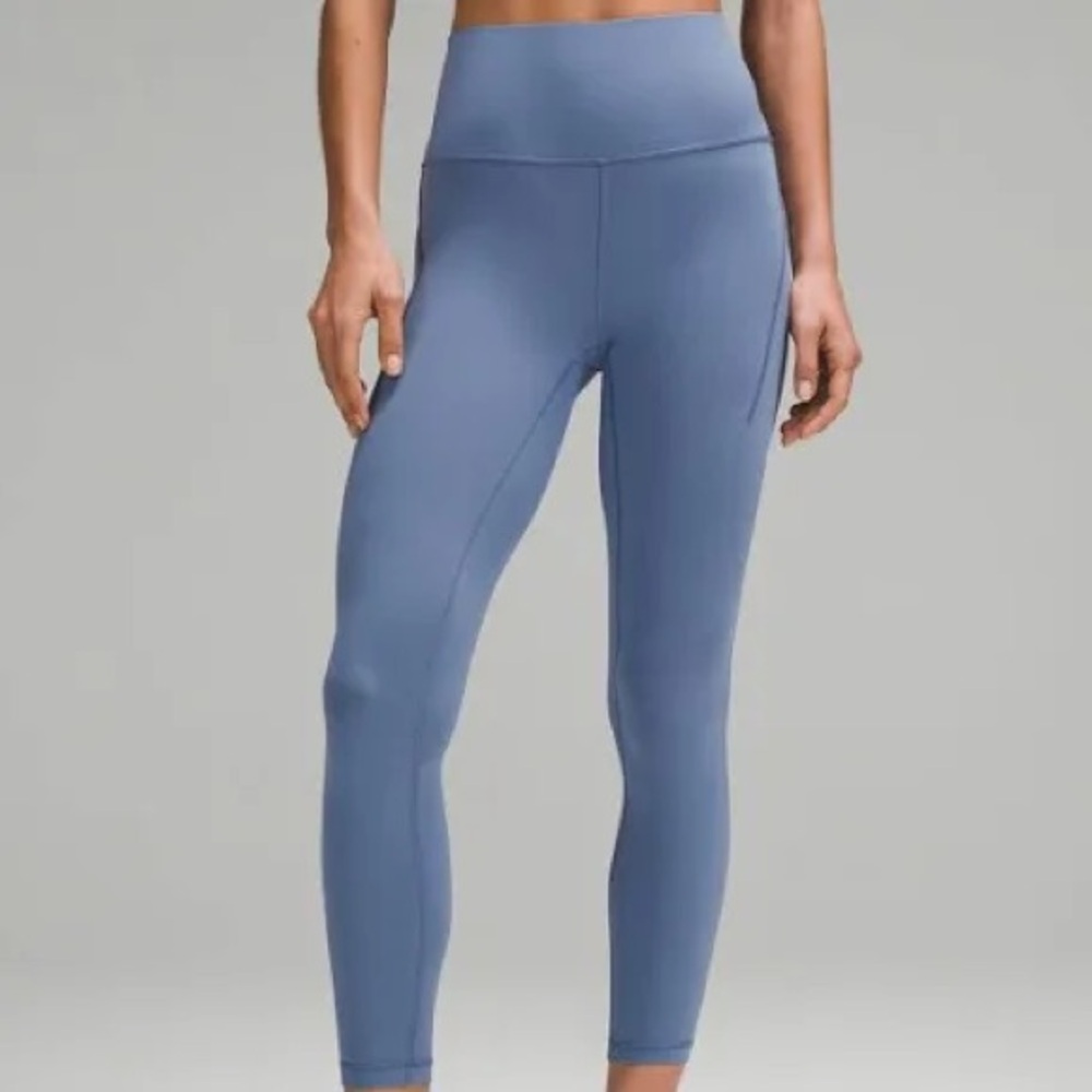 High-Waisted light Blue Lululemon Leggings